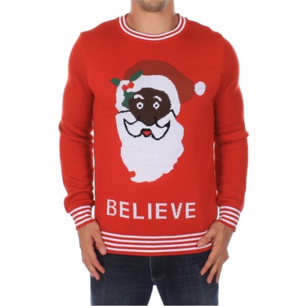 Tipsy Elves Festive Red Santa Crewneck Sweater